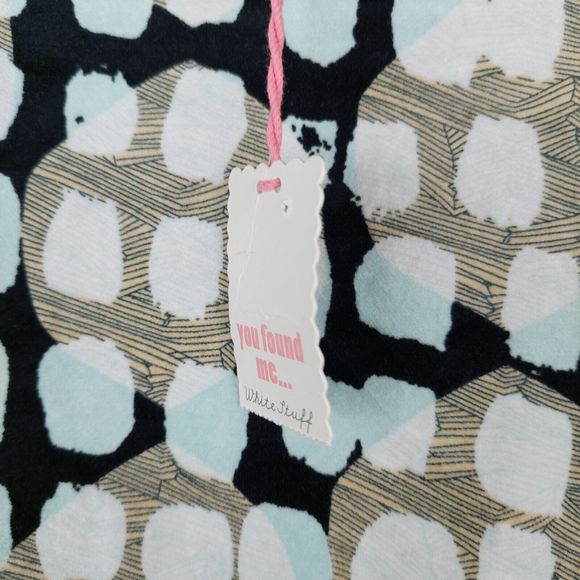 White Stuff Lula Spot Velvet Skirt Size 16 UK Abstract Mini Blue Black Beige New - Picture 5 of 10